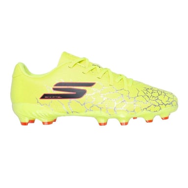 Skechers SKX 01 voetbalschoenen voor kinderen, voor harde ondergrond (Geel/zwart)