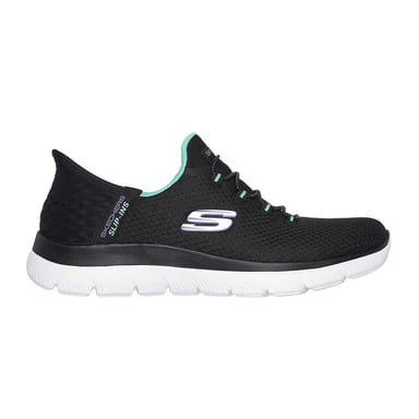 Skechers Mens Summits - Diamond Dream slip-in vrijetijdsschoenen (Zwart/Turkoois)