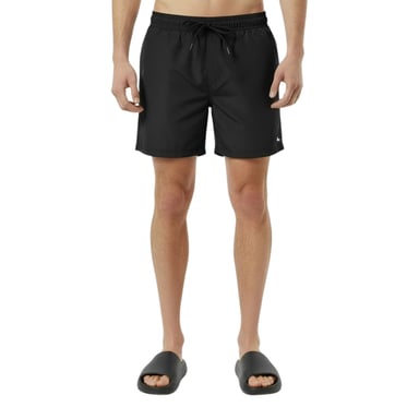 Jack Wills Herenswimshorts van gemiddelde lengte met geborduurd logo (Zwart)