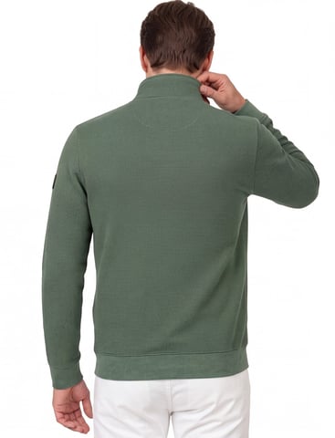 Groen vest met rits Casa Moda