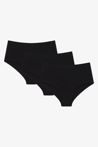 3-Pack Hoge Taille Katoenen Onderbroeken