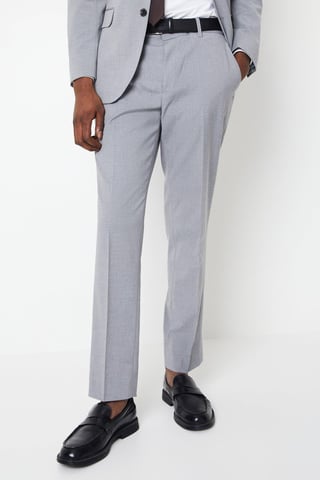 Tailored Fit Light Grey Essential Suit Trousers