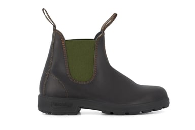 Blundstone #519 stevige bruin/olijfkleurige Chelsea-laars