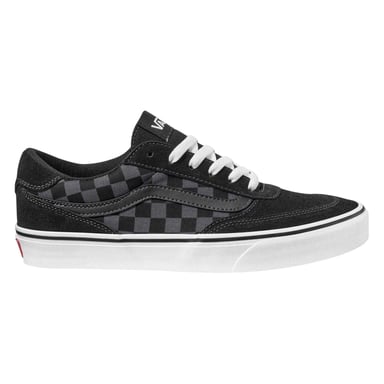 Vans Lage herensneakers van suède met ruitjespatroon uit Brooklyn (Zwart)