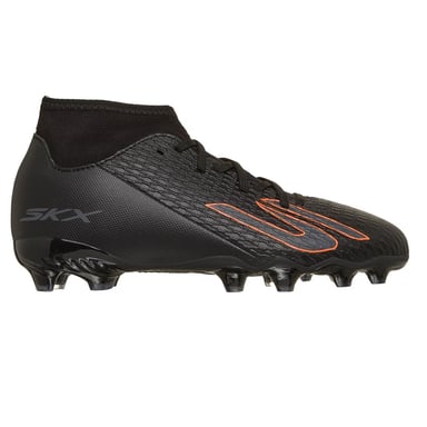 Skechers SKX 2 voetbalschoenen voor kinderen, voor harde ondergrond (Zwart/Oranje)