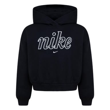 Nike Boxy-hoodie van fleece van de Girls Sportswear Club (Zwart)