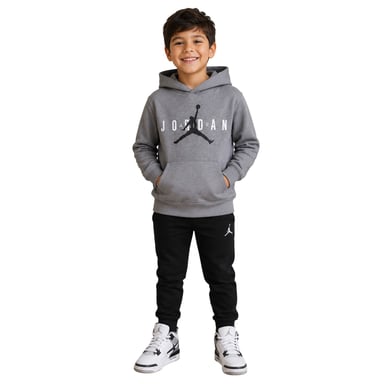 Nike Air Jordan Jumpman-hoodie met capuchon voor kinderen (Carbon Heather)