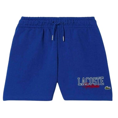 Lacoste Sweatshorts met opschrift voor jongens (Blauw)