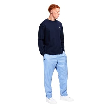 Lacoste Taffeta trainingsbroek met logo voor heren (Blauw)