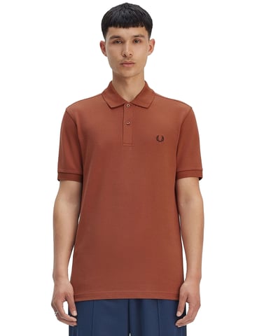 Fred Perry effen bruin polo