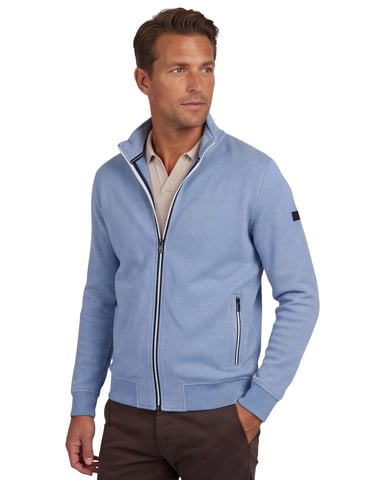 vest Baileys blauw normale fit witte rits