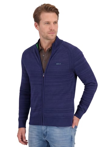 vest NZA blauw katoen
