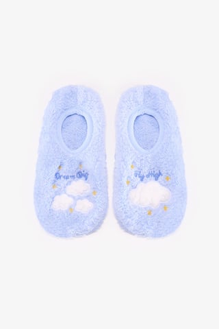 Dream Big Pantoffelsokken met wolkenpatroon