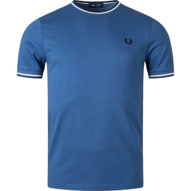 Fred Perry Twin Tipped T-Shirt In Night Blue