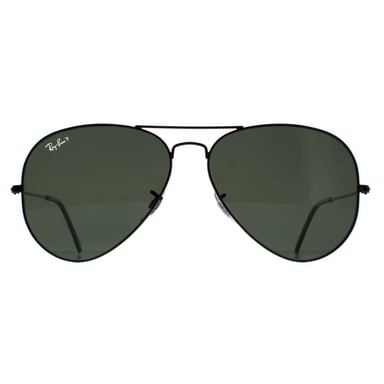 Ray-Ban Zonnebril Aviator 3025 002/58 Zwart Gepolariseerd