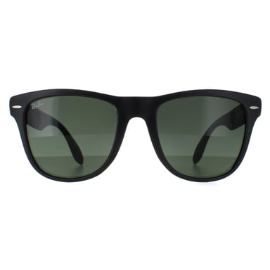 Ray-Ban Zonnebril Folding Wayfarer 4105 Mat Zwart Groen 601S 54mm