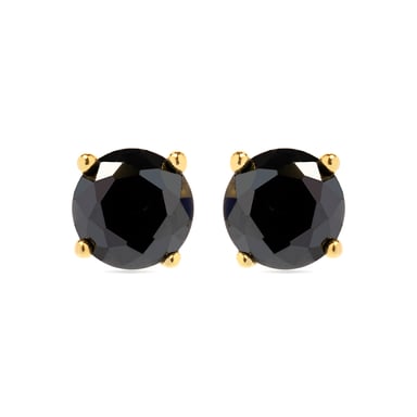 Luxenter oorbellen, 925 sterling zilveren otieno en 18K vergulde onyx-zirkonia afwerking