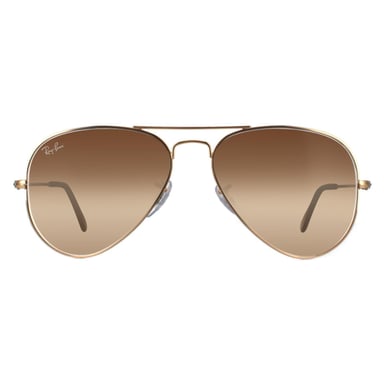 Ray-Ban Aviator unisex goud bruin gradiënt zonnebril RB3025