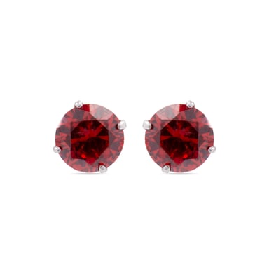 Luxenter oorbellen, 925 sterling zilver en oranje hydrothermale kwarts, gerhodineerd yedia