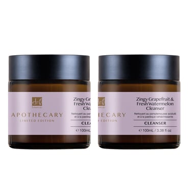 Dr. Botanicals Frisse grapefruit- en watermeloen anti-aging reiniger 100 ml x 2