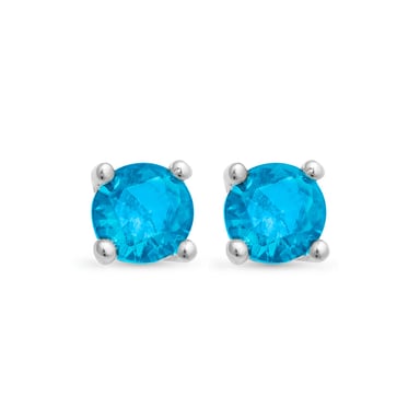 Luxenter oorbellen, 925 sterling zilver, otieno en blauw topaas hydrothermale kwarts met 18K vergulde afwerking