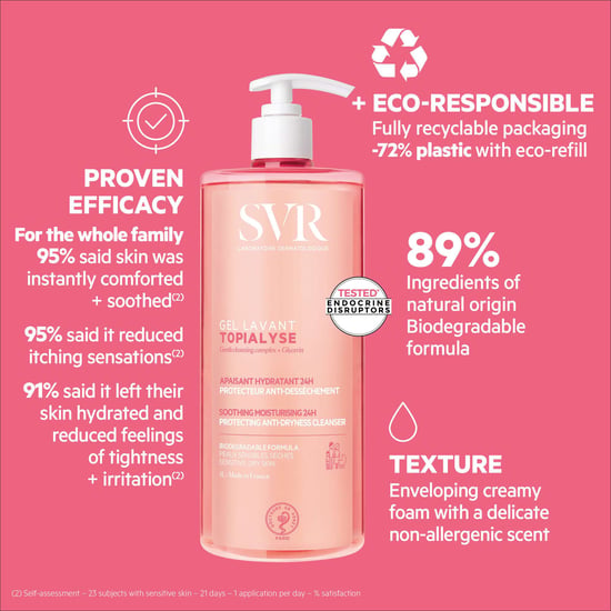 SVR Topialyse 1000ml Verzachtende Reinigingsgel Navulling voor de Gevoelige Huid - Image 6