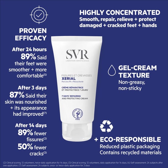 SVR Xerial 24-uurs hydraterende crème voor de voeten - 50 ml - Intensieve verzorgingscrème - Image 5