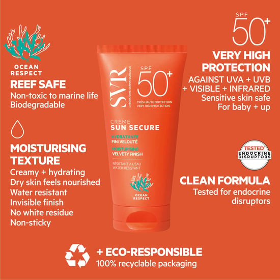 SVR Sun Secure SPF50+ Hydraterende gezichtszonnebrandcrème 50 ml - Ultieme zonbescherming - Image 5