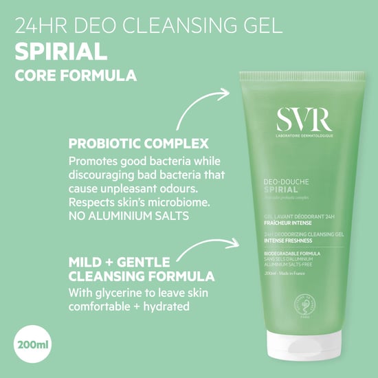 SVR Spirial Intense Freshness Deodoriserende Douchegel 200ml - Image 3