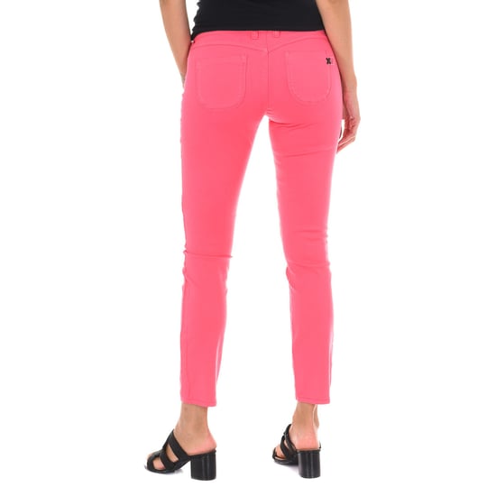 Long denim pants made of elastic fabric 10DBF0525-G291 woman
