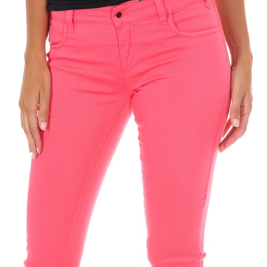 Long denim pants made of elastic fabric 10DBF0525-G291 woman