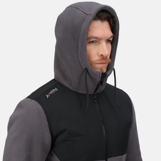 Regatta Mens Garrison Hooded Jacket (Iron/Black)