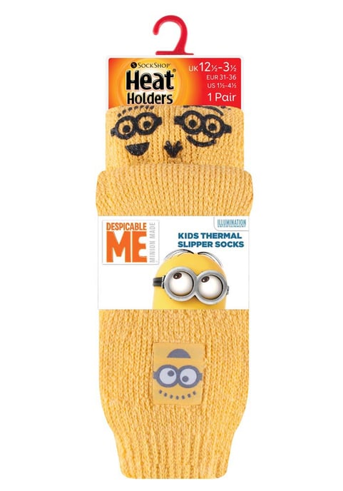 Heat Holders Karakter thermo pantoffelsokken voor kinderen - Minions - Image 2