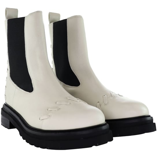 Ted Baker Lukki Chelsea Boot With Whipstitch Detail, Natural