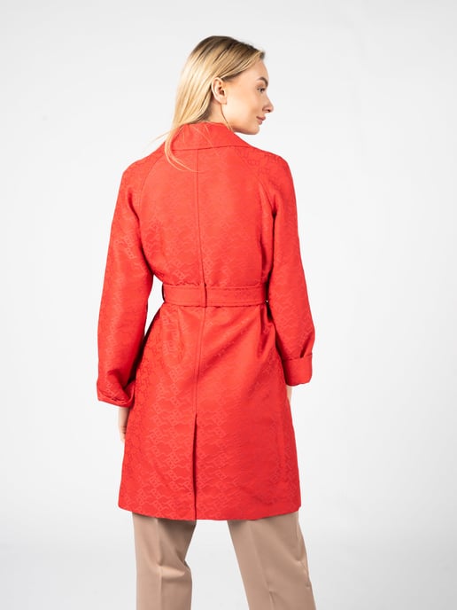 Pinko Trenchcoat Tandil Vrouw rood - Image 4