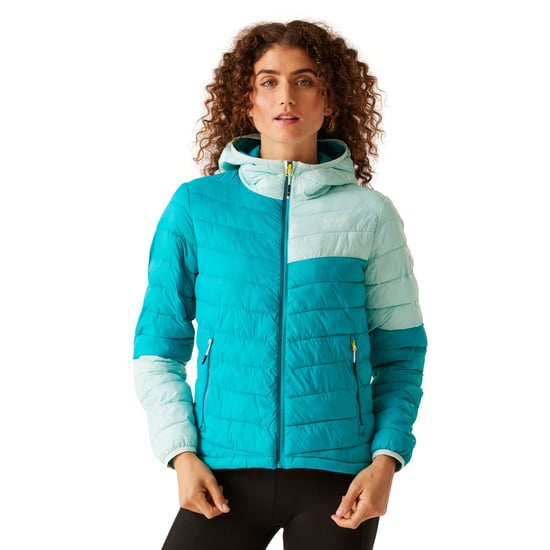 Regatta Womens/Ladies Hillpack II Hooded Padded Jacket (Tahoe Blue/Bleached Aqua)