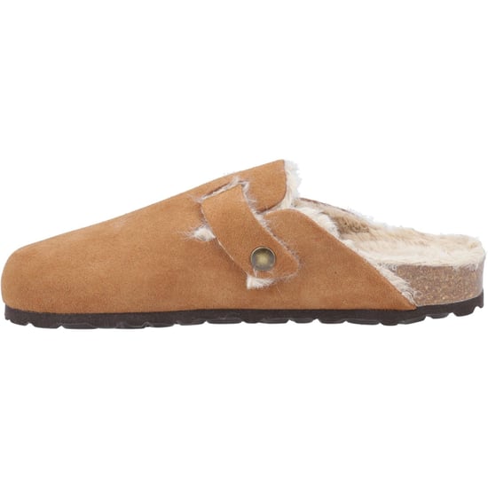 Hush Puppies Jade Leren Damesslippers Tan - Image 4