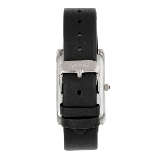 Sophie and Freda Wilmington Leather-Band Watch w/Swarovski Crystals