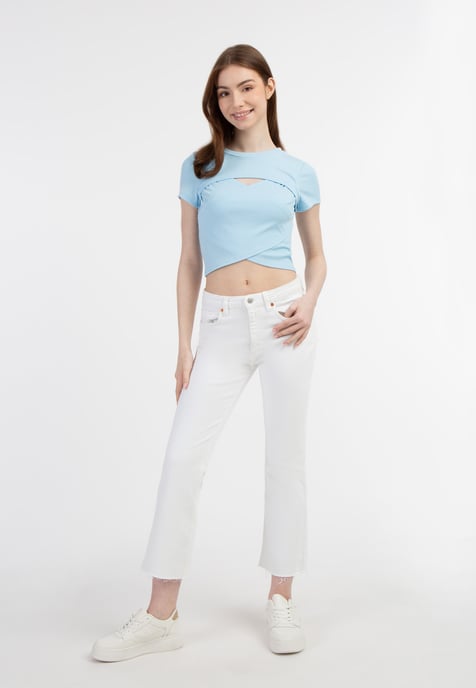 Mymo T-shirt Dames lichtblauw - Image 2