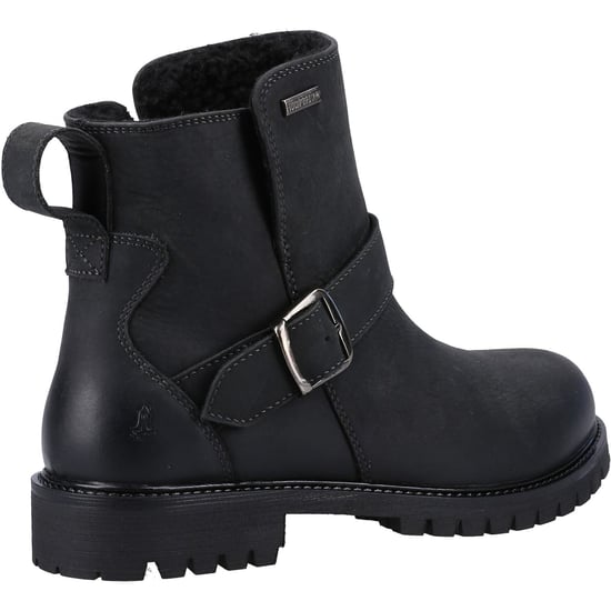 Hush Puppies Wakely Leder Dames Zwart Laarzen - Image 2