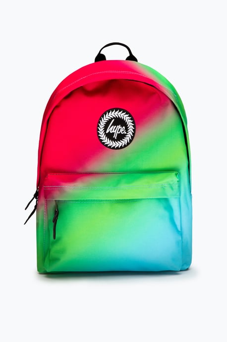Hype Asymmetric Pink To Blue Fade Backpack