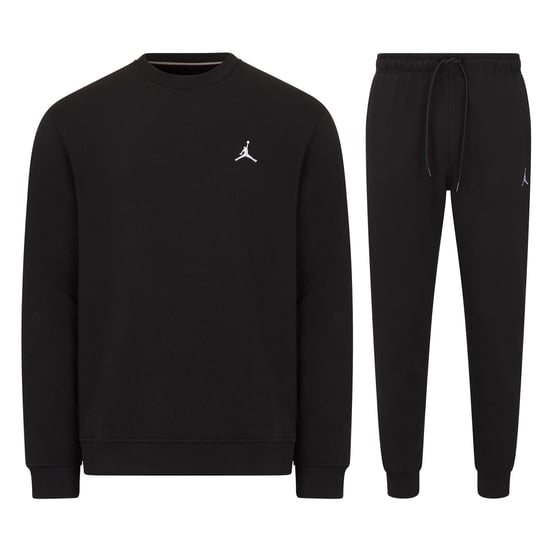 Jordan Brooklyn Fleece Heren Crew Neck Trainingspak in Zwart - Image 1
