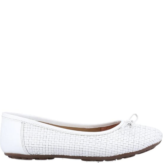 Hush Puppies Dames/Dames Ballerina Leren Pompen (Wit) - Image 2