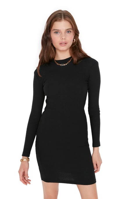 Trendyol Vrouw/Meisje  Staande kraag Bodycon Mini Jurk - Image 1