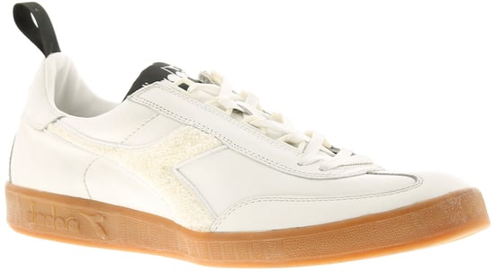 Unisex Premium Leather Upper Lace Up Retro Fashion Trainer With Distressed Finish