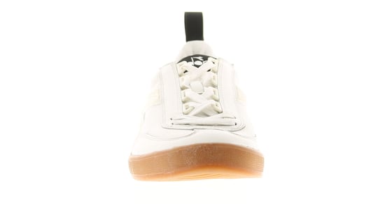 Unisex Premium Leather Upper Lace Up Retro Fashion Trainer With Distressed Finish