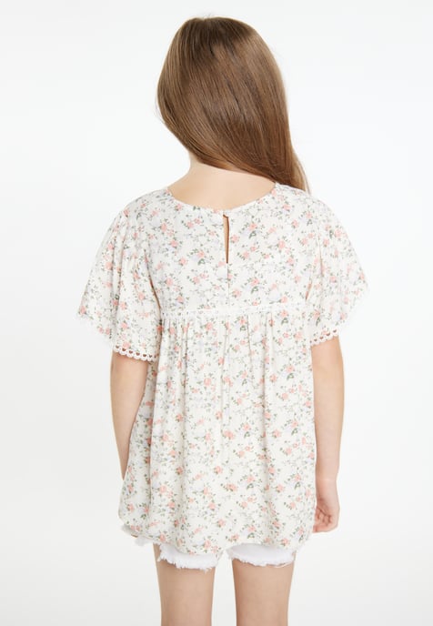 Dreimaster Blouse meisjes (kinderen) witte bloem - Image 4
