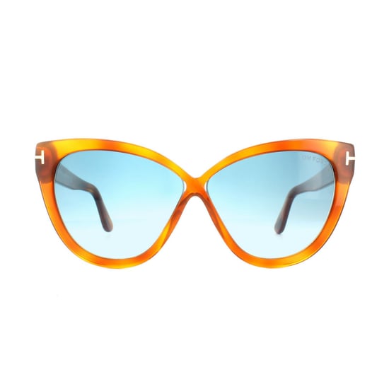 Tom Ford Zonnebril 0511 Arabella 53W Blonde Havana Blauw Verloop - Image 1