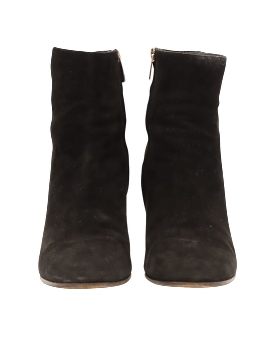 Gianvito Rossi Ankle Booties in Black Suede - Image 2