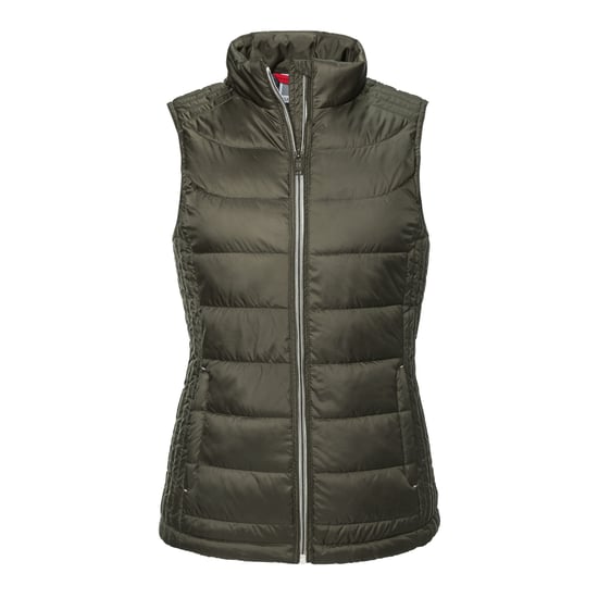 Russell Dames/Dames Nano Gewatteerde Bodywarmer (Donkere Olijf) - Image 1